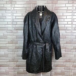 Italien Stone design by Navarre leather company  jacket Size XXL